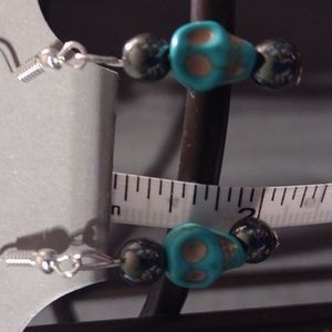 Skull beaded earrings